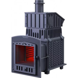 Чугунная печь для бани Комплект Grom 30 (П2) Президент 980/40 Змеевик Гефест