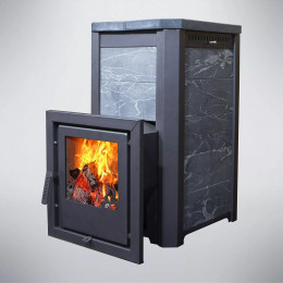 Банная печь Варвара  (Varvara) Сказка (до 24 куб.м) Талькохлорит, Сталь + нержавейка