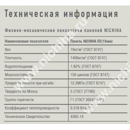 WDX431 (14мм). Фиброцементная плита Нитиха (Nichiha, Ничиха).