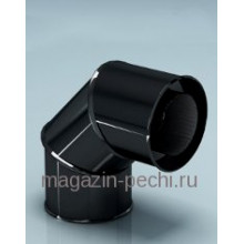Сэндвич - отвод 90° эмалированный, d-115*200