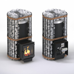 Печь для бани Услада ГАЗ 20С Панорама (Жара)