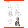 Печь для бани ASTON 12 стекло с баком на трубе 50л Ø115 (AISI 439) (АСТОН)