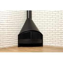 Камин на дровах LOFT-35 RUSSIA GRILL