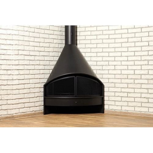 Камин на дровах LOFT-35 RUSSIA GRILL