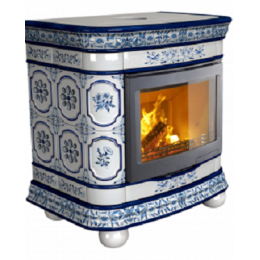 Печь-камин Сконе "Дельфт" пристенный мини