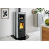 Печь-камин La Nordica Ester Forno Evo Petra - Vulcan (серый камень)