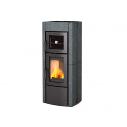 Печь-камин La Nordica Ester Forno Evo Petra - Vulcan (серый камень)