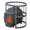 Печь банная ПароВар/Parovar 22 сетка прут 201 без выноса круглая (со стеклом) FireWay (Фаирвэй) 
