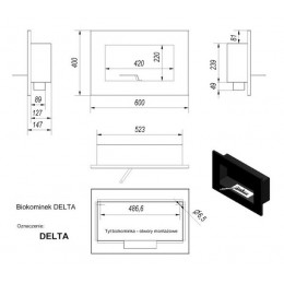 Биокамин Kratki (Кратки) Delta Horizontal