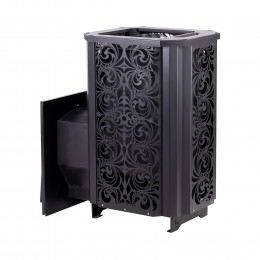 Печь банная «HARD» 20M «Хохлома» Панорама Сталь-Мастер
