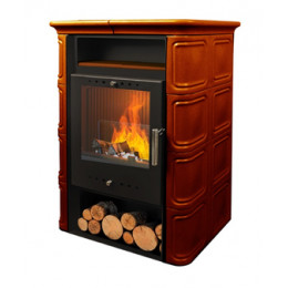 Печь-камин NordFlam VERA BROWN 6 кВт (коричневая)
