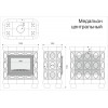 Печь-камин Медальон центральный Кимры