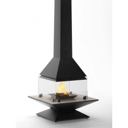 Панорамный подвесной камин CANDLE 123 Openfire