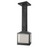 Подвесной камин LCI 5 SKY GFLR, два боковых стекла, H=2,6 метра (Liseo Castiron)