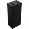Каминокомплект Kratki SIMPLE Box черный с топкой BS, левый угол