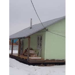 Комплект дымохода из стали Люкс 1мм., д 130 мм (через крышу, верхний выход)